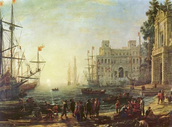 Harbour with the Villa Medici